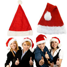 merry christmas Hat Soft Christmas Cap Adult Christmas Hats Santa hat decoration supplies for  Santa Claus Ornament Decoration 2024 - buy cheap