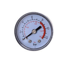 1 шт. Пневматический воздушный компрессор гидравлический манометр 0-12Bar / 0-180PSI 2024 - купить недорого