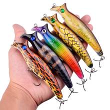 1pcs Poper Hard Topwater Popper Fishing Lures Bait 3D Eyes Bionic Painted Isca Artificial Baits Fishing Accessories 20.4g/12.4cm 2024 - buy cheap