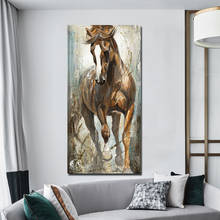 Pinturas de caballos Vintage para pared, imágenes decorativas para sala de estar, dormitorio, impresiones en lienzo, carteles, arte Animal, arte Retro 2024 - compra barato