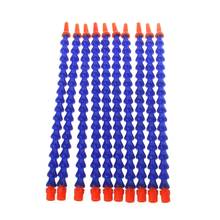 10 Pcs Round Nozzle 1/4PT Flexible Oil Coolant Pipe Hose Blue Orange 2024 - buy cheap