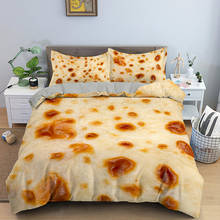 Juego de ropa de cama con funda de edredón y almohada, conjunto de ropa de cama con diseño divertido de harina, Tortilla, Burrito, Queen 2024 - compra barato