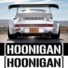 Hoonigan печать автомобиля окна двери наклейки самоклеющиеся гонки отражательные наклейки для автомобилей стикер 2024 - купить недорого