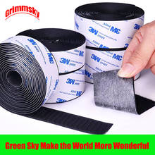 100CM/Pairs 16/20/25/30/38/50/100MM Strong Adhesive Hook and Loop Fastener Tape with Glue for DIY 2024 - buy cheap