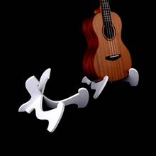 Suporte de madeira para ukulele, suporte dobrável para guitarra branca, 19*25cm, acessórios para ukulele, suporte vertical, 1 peça guita x1c2 2024 - compre barato