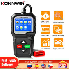 Konnwei ferramentas de diagnóstico kw680 universal carro obd2 scanner ferramentas suporta scanner diagnóstico automático para verificação do sistema completo do carro 2024 - compre barato