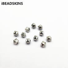 New arrival! 7mm Rhodium color 500pcs CCB Square Shape beads for Necklace Earrings parts,hand Made Earrings Findings Jewelry DIY 2024 - buy cheap
