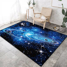 Modern creative starry sky carpet 3d beautiful universe large rug for kids living room table bedroom bedside rug home floor mat 2024 - buy cheap