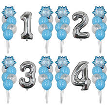 13pcs/lot Birthday Party Balloons Snowflake Confetti Balloon Baby Shower Happy Birthday Party Decorations kid's Toys Gifts 2024 - buy cheap