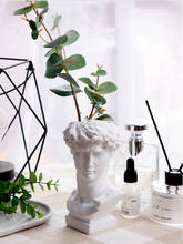 Busto resina estatua pluma pincel de maquillaje soporte florero decoración del hogar 2024 - compra barato