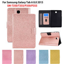 Funda con purpurina para Samsung Galaxy Tab A, 8,0, 2015, SM-T350, SM-T355, SM-T355, P355, soporte protector para tableta 2024 - compra barato