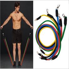 11 PCS Training Resistance Bands Set Fitness Gym Stretch Expander Latex Tubes Pedal Excerciser Body Training Workout Yoga 2024 - buy cheap