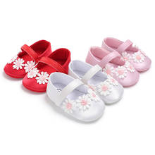 Zapatos antideslizantes con flores de crisantemo pequeño para bebé recién nacido, novedad 2024 - compra barato