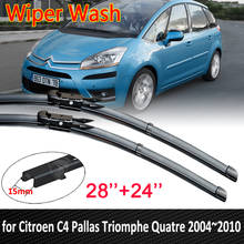 for Citroen C4 Pallas Triomphe Quatre 2004~2010 Windscreen Wipers Car Accessories Stickers Car Wiper Blades 2005 2006 2007 2008 2024 - buy cheap