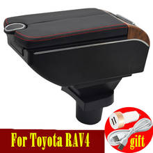 For Toyota RAV4 armrest box Double doors open 7USB Centre Console Storage Box Arm Rest 2024 - buy cheap