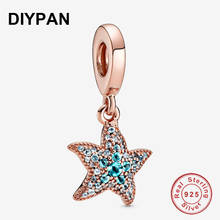 Sparkling Starfish Dangle Charm Fit Pandora Original Bracelet Charm 925 Sterling Silver Charm Beads Bangle DIY Jewelry Berloque 2024 - buy cheap