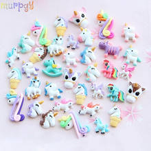 2Pcs Mini Cartoon Unicorn Charms For Slime DIY Phone Decoration  Accessories Charms Lizun Filler Clay Slime Supplies kids Toys 2024 - buy cheap
