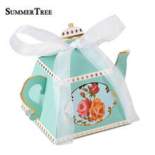 20/50/100pcs Candy Boxes Tea Time Theme Teapot Shape Wedding Favors Gifts Box Bridal Baby Shower Birthday Party Decoration 2024 - buy cheap