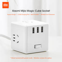 Xiaomi Magic Cube Socket Plug Multifunctional USB Charger Power Adapter 6 Ports Socket Converter Outlet Space-saving Socket 2024 - buy cheap