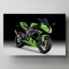 Quadros em tela moderna superbike kawasakis ninja ZX-6R motocicleta quadros da arte parede cartazes e impressões para sala de estar decoração 2024 - compre barato