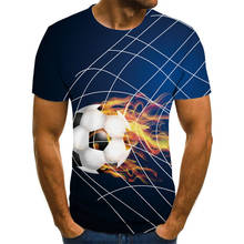 Хит Летних Продаж пламя футбол 3D цифровая печать футболки быстросохнущей ткани Повседневная и удобная футболка с длинными рукавами, Детский костюм, размер 2024 - купить недорого