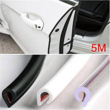 Tira protectora de goma para Borde de puerta de coche, accesorio Universal de 5m, tiras de protección, sellado antiroce, estilo de coche 2024 - compra barato