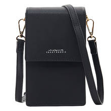 Mini Women Shoulder Bags PU Leather Phone Crossbody Bag Ladies Purse Zipper Clutch Female Small Messenger Bag Black 2024 - buy cheap
