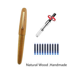Jinhao-pluma estilográfica de madera 9056, suministros de oficina para estudiantes, alta calidad, nuevo 2024 - compra barato