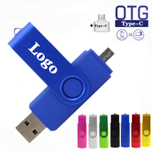 Metal Pendrive 64GB OTG 3IN 1 Type-C Usb Flash Drive High Quality Pen Drive 16G 32GB 4G USB 2.0 Flash Memory Card Free Logo Gift 2024 - buy cheap