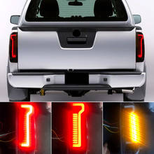 Luz LED trasera de estilo de coche, lámpara de freno trasera roja, luz de advertencia para Nissan Navara D40 Frontier 2005 -2015 2024 - compra barato