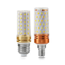 Lâmpada milho de led e27 e14, bulbo led de alto brilho, 220v, 8w, 12w, 16w, quente/frio, branco, smd 2835, refletor, candelabro, luz