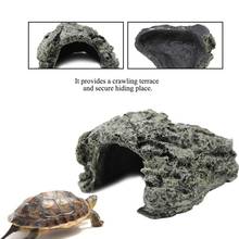 Аквариумная черепаха-рептилия, скрывающая среду обитания, скрывает среду обитания, декор для рептилии Террариум, аквариум, ландшафтный дизайн, рыба, скрывающая пещеру 2024 - купить недорого