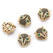 Contas de leopardo para fazer joias, acessório para pulseiras artesanais 2024 - compre barato