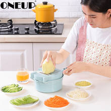 Oneup-cortador de vegetais multifuncional 11 em 1, 4 lâminas, batata, cenoura, queijo, ralador, cortador, acessórios de cozinha, aparelhos 2024 - compre barato