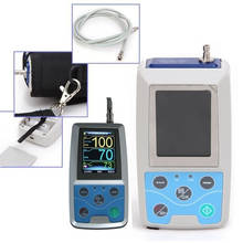 Monitor de pacientes ABPM50 NIBP, Monitor de presión arterial de 24 horas, sistema NIBP Holter con puños para adultos, Software para PC 2024 - compra barato