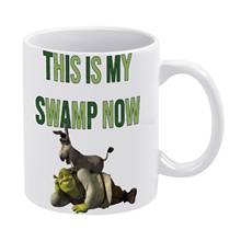 Shrek-este é o meu pântano agora caneca branca para amigos e família presente criativo 11 oz caneca de café caneca cerâmica shrek shrek shrek filme s 2024 - compre barato