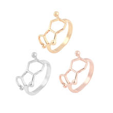 SMJEL Multiple Styles Molecule Rings for Women Kids Geometric Ring Scientific Finger Jewelry Accessories Birthday Gift 2024 - buy cheap