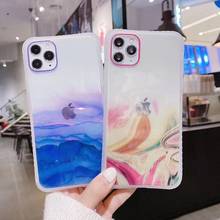 100Pcs/Lot Shockproof TPU Painting Case For iPhone 12 11 Pro Max X XR XS 7 8 6S Plus SE2 Glitter Waist Cover For iPhone 12 Mini 2024 - buy cheap