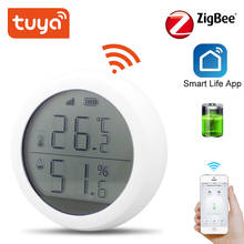 Tuya Zigbee Temperature And Humidity Sensor with LCD Screen Display One-click linkage Home automation security alarm Tuya sensor 2024 - buy cheap