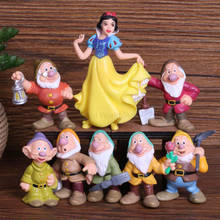 8 шт. Принцесса Диснея 5-10 см Белоснежка игрушки ПВХ фигурка семь гномов игрушки куклы игрушки для детей подарки на день рождения 2DS09 2024 - купить недорого