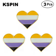 Broches de bandera no binarios, Pin de solapa, insignia, broche, insignias 2024 - compra barato