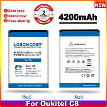 LOSONCOER 3950mAh C8 Battery  For Oukitel C8 Battery+Tracking Number 2024 - buy cheap