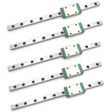 5Set 7mm Linear Guide Miniature Rail MGN7 150mm Linear Rail and MGN7H Miniature Rail Slider 2024 - buy cheap