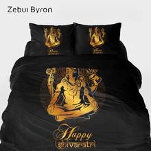 3D Bedding sets,Duvet Cover set King/Queen Size,Bed Set Black Golden Maha Shivaratri,Blanket/Quilt Cover Set,luxury Bedclothes 2024 - buy cheap