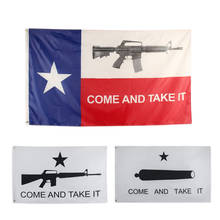 90*150CM Come And Take It Flag gun Texas Gonzales NRA flags Texas Revolution Military Spartan 3x5 feet banner 2024 - buy cheap