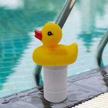 Portable Lovely Cartoon Duck Shaped Pool Dispenser Floating Tablet Chlorine Dispenser For Swimming Pools Bathtub Cleaning Tools 2024 - buy cheap