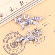 12pcs Charms Fox 24*13mm Antique Pendants,Vintage Tibetan Silver Jewelry,DIY for bracelet necklace 2024 - buy cheap