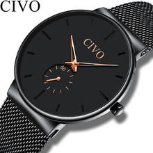 CIVO-Reloj de pulsera de cuarzo para Hombre, cronógrafo de negocios a la moda, resistente al agua, ultrafino, regalo 2024 - compra barato