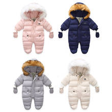 Lioraitiin-macacão infantil de zíper com luvas, roupas de inverno para bebês recém-nascidos de 0 a 24m 2024 - compre barato