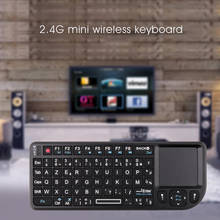 Mini teclado sem fio espanhol/russo/inglês 2.4g ar voar mouse handheld touchpad teclado para caixa de tv computador portátil com luz de fundo 2024 - compre barato